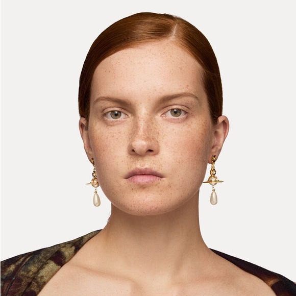 Vivienne Westwood Pearl Drop Earrings - Picture 2 of 5